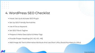 WordPress Launch Checklist  Slide 10