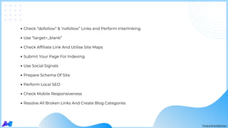 WordPress Launch Checklist  Slide 11