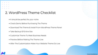 WordPress Launch Checklist  Slide 4