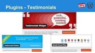 Plugins - Testimonials
 
