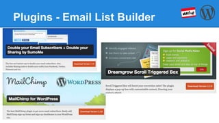 Plugins - Email List Builder
 