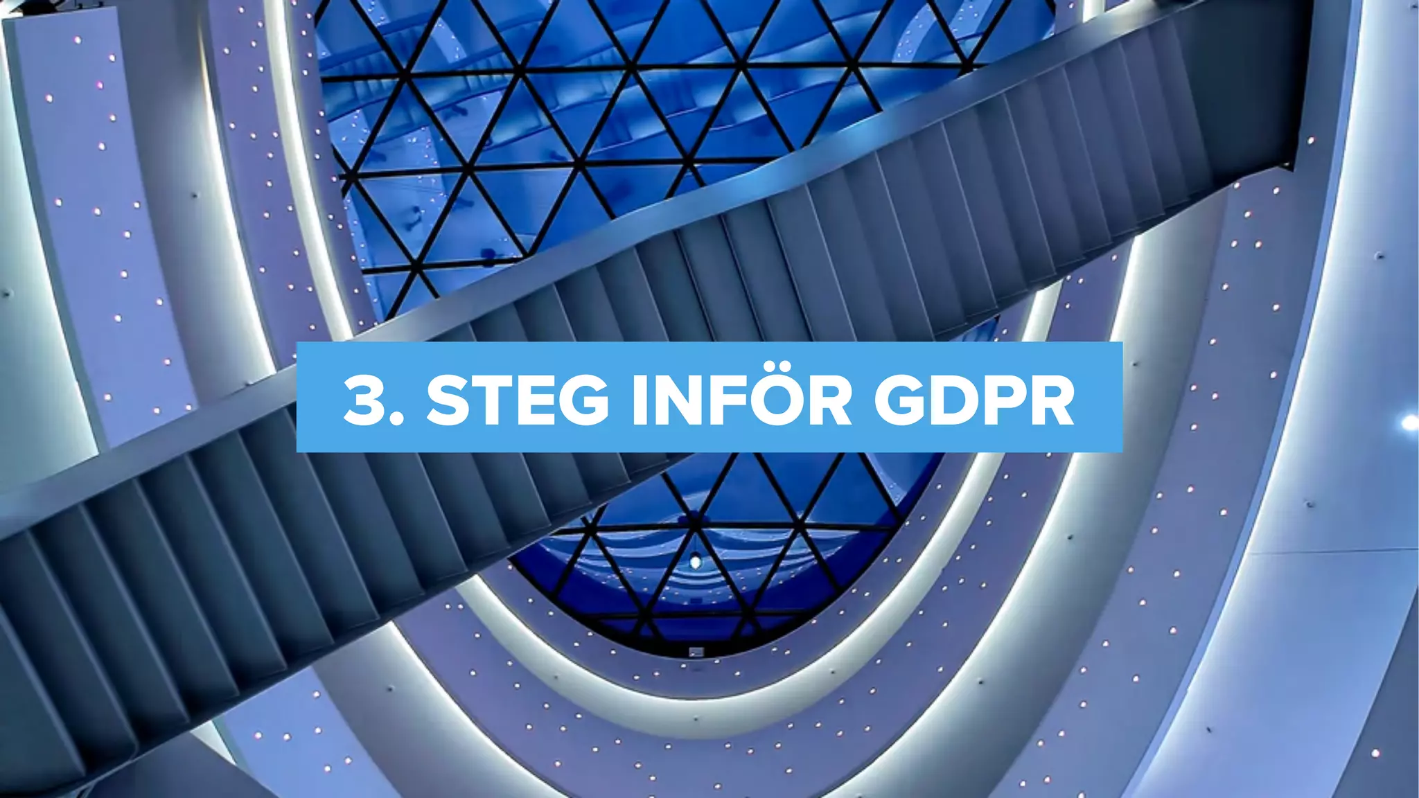 3. STEG INFÖR GDPR
 