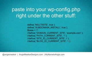 WordPress Multisite at WordCamp Columbus by Angie Meeker