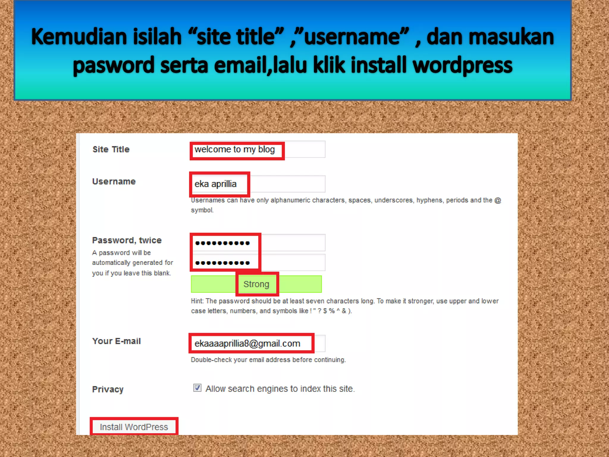 tutorial cara menggunakan wordpress secara offline