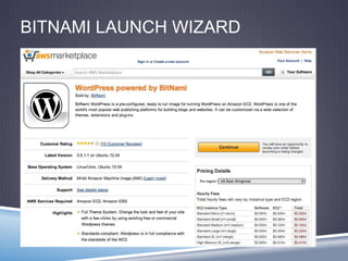 BITNAMI LAUNCH WIZARD
 