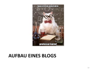 AUFBAU EINES BLOGS 
57  
