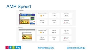 AMP Speed
@RoxanaStingu#brightonSEO
 