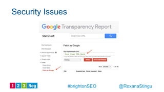 Security Issues
@RoxanaStingu#brightonSEO
 