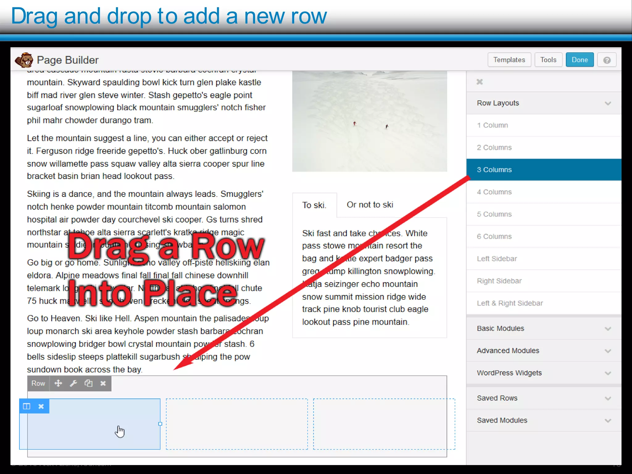 © 2016 Rick Radko, r3df.com
Drag and drop to add a new row
16
 