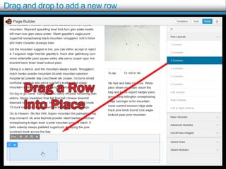 © 2016 Rick Radko, r3df.com
Drag and drop to add a new row
16
 