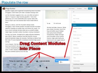 © 2016 Rick Radko, r3df.com
Populate the row
17
 