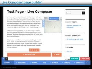 © 2016 Rick Radko, r3df.com
Live Composer page builder
21
 
