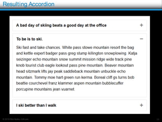 © 2016 Rick Radko, r3df.com
Resulting Accordion
26
 