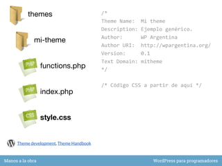 WordPress para programadores | PDF