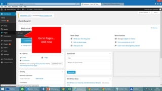 Go to Pages…
Add new
 