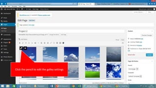 Click the pencil to edit the galley settings
 