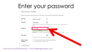Enter your password
 