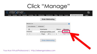 Click “Manage”
 