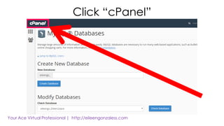 Click “cPanel”
 