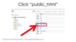 Click “public_html”
 