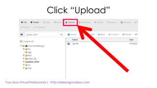Click “Upload”
 
