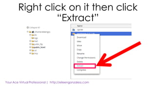 Right click on it then click
“Extract”
 