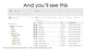 And you’ll see this
 