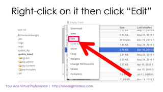 Right-click on it then click “Edit”
 