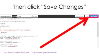 Then click “Save Changes”
 