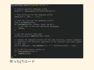 作った(?)コード
 