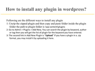 WordPress Plugins | PPT image.