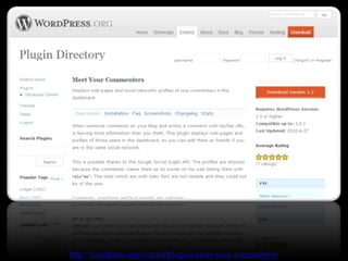 http://wordpress.org/extend/plugins/meet-your-commenters/
 