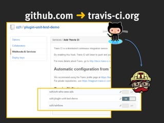 github.com ➜ travis-ci.org
 