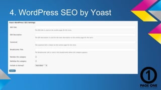 4. WordPress SEO by Yoast 
 