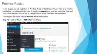 Preview Posts :
 