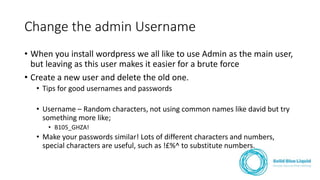 WordPress Security | PPTX