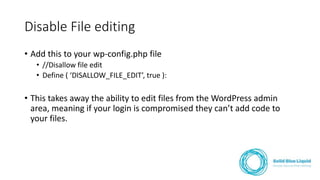 WordPress Security | PPT