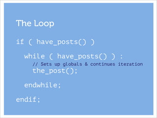 WordPress Queries - the right way | PPT