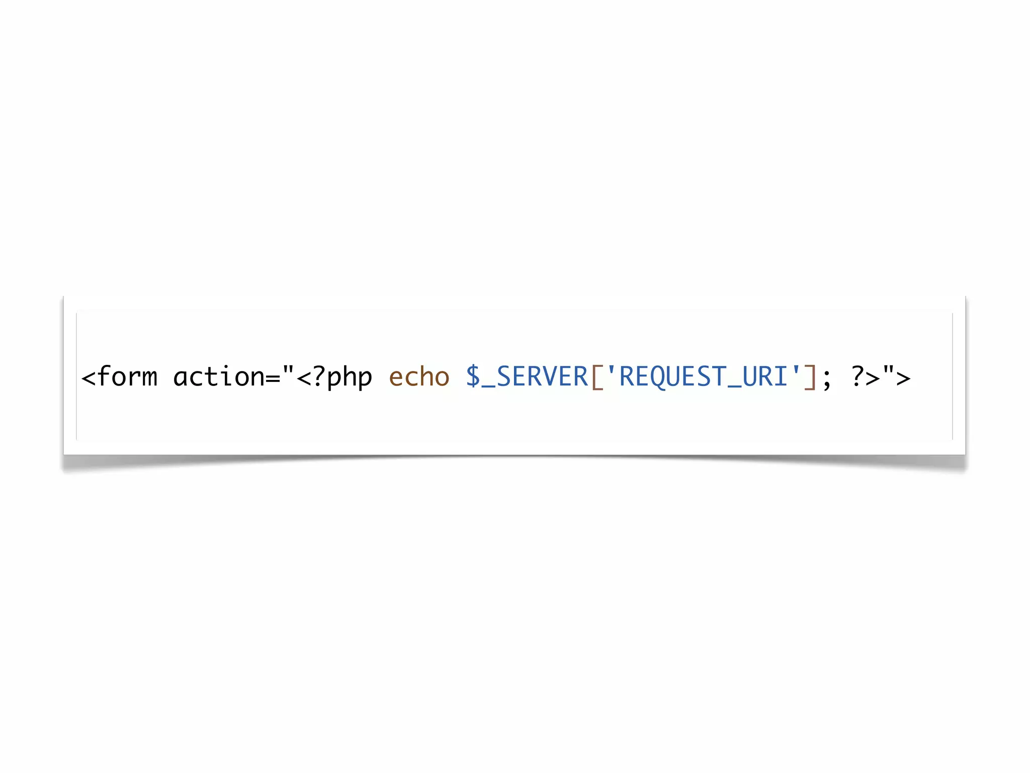 <form action="<?php echo $_SERVER['REQUEST_URI']; ?>">
 