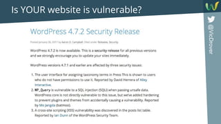 @VicDrover
Is YOUR website is vulnerable?
 