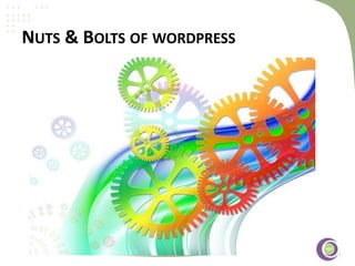 ‹#›
NUTS & BOLTS OF WORDPRESS
 
