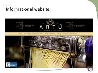 ‹#›
Informational website
 