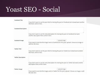 Yoast SEO - Social
 