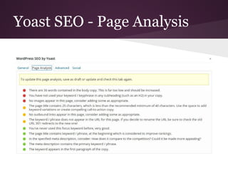 Yoast SEO - Page Analysis
 
