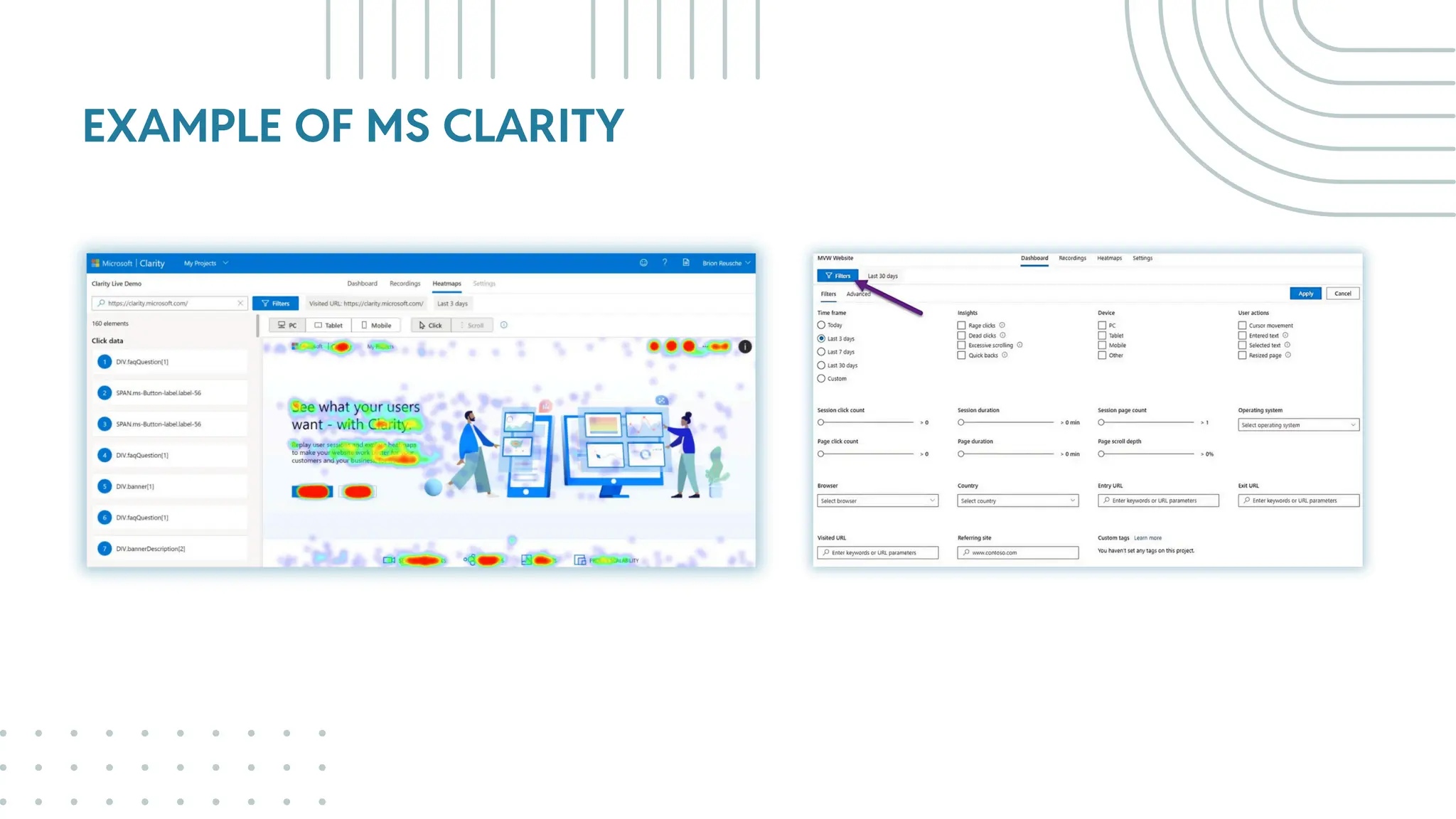 EXAMPLE OF MS CLARITY
 