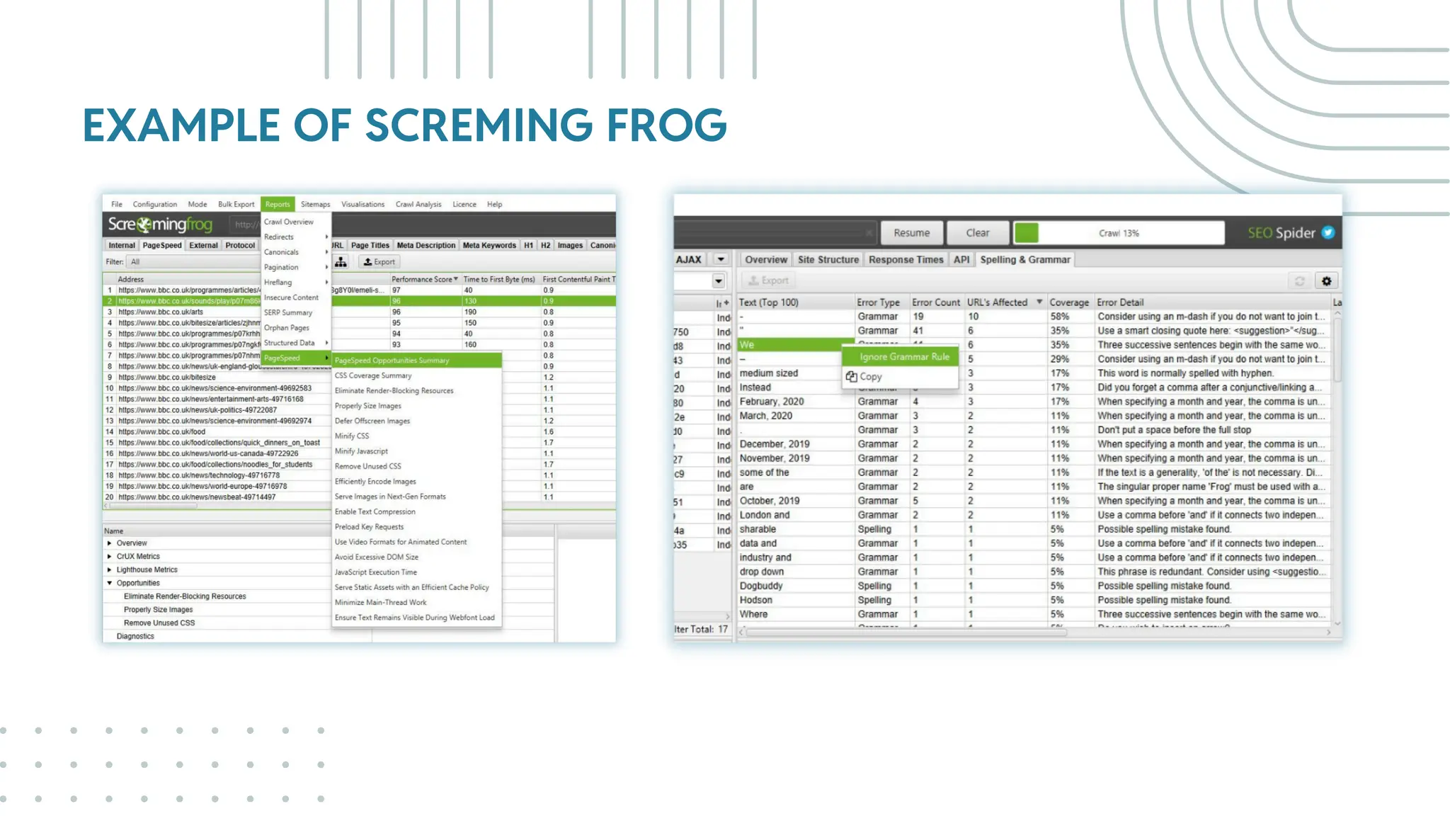 EXAMPLE OF SCREMING FROG
 
