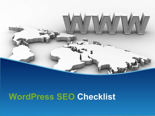 WordPress SEO  Checklist 