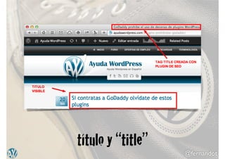 @fernandot
título y “title”
 