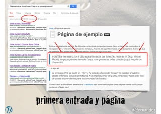 @fernandot
primera entrada y página
 