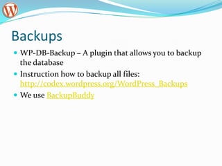 Optimize databaseDelete revisions:Revision Control pluginTo set a limit for the number of post revisions that will be saved in future, open wp-config.php and paste in the following snippet of code:	/** Limit post revisions */ define('WP_POST_REVISIONS', 3);This needs to be added before the line: /** Sets up WordPress vars and included files. */ require_once(ABSPATH . 'wp-settings.php');